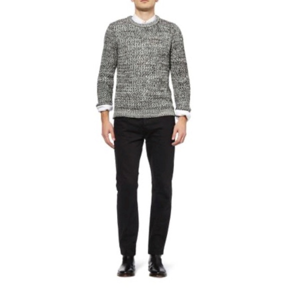 SANDRO PARIS Grey Linen Chunky Knit Sweater - Picture 3 of 12